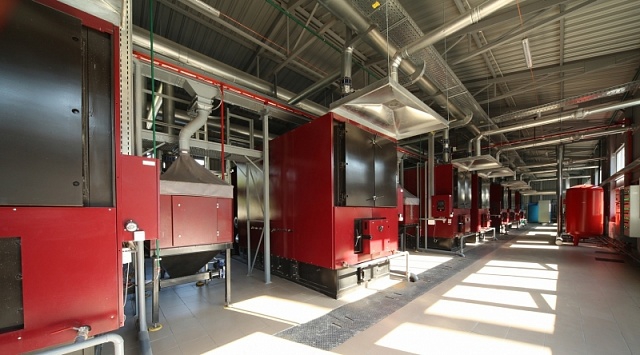 Ukraine largest sunflower husk pellet boiler house operates in Dnipro
